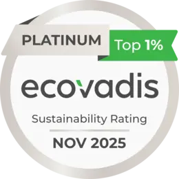 Siegel Platin CSR-Rating EcoVadis 2025