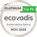 ecovadis Platinum Zertifikat 2025 für das Sustainability Rating 2025