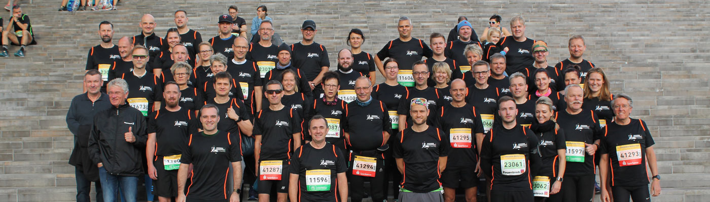 Dresden Marathon A Piepenbrock running team takes part in the Dresden Marathon every year.